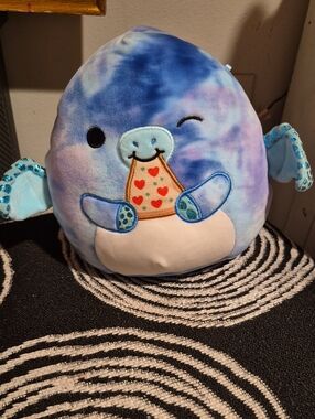 Squishmallows Blue Tie-Dye Narwhal Plush